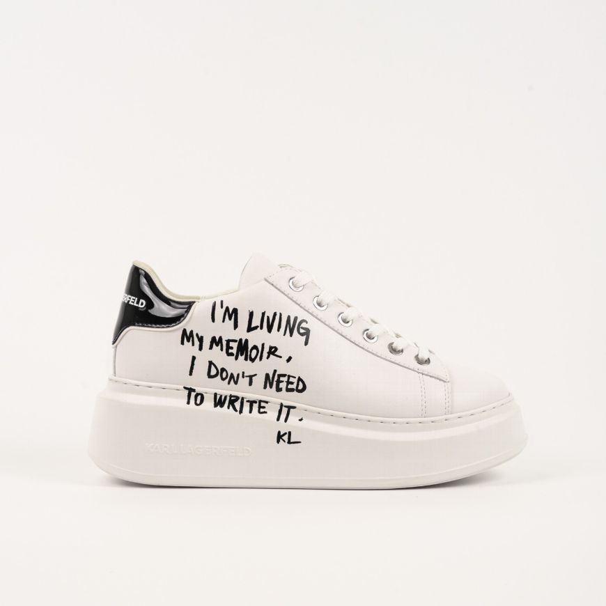 Picture of KARL LAGERFELD WOMEN'S ANAKAPRI GRAFFITI LO LACE IN WHITE
