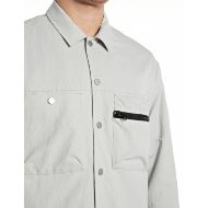 Picture of REPLAY MEN'S REGULAR-FIT SHACKET WITH POCKETS IN LIGHT GREY 3