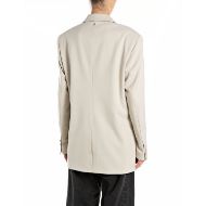 Picture of REPLAY WOMEN'S COMFORT-FIT BLAZER IN SANDSHELL 3