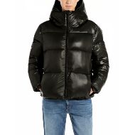 Picture of REPLAY WOMEN'S REVERSIBLE NYLON PADDED JACKET IN BLACK 1