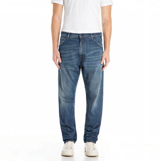 Показвай детайлите за REPLAY МЪЖКИ WAINE TAPERED-FIT ДЕНИМ 11 OZ DEEP BLUE COMFORT DENIM В ТЪМНОСИНЬО 1 - FanPoint Снимка на REPLAY МЪЖКИ WAINE TAPERED-FIT ДЕНИМ 11 OZ DEEP BLUE COMFORT DENIM В ТЪМНОСИНЬО 1