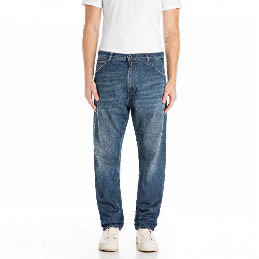 Снимка на REPLAY МЪЖКИ WAINE TAPERED-FIT ДЕНИМ 11 OZ DEEP BLUE COMFORT DENIM В ТЪМНОСИНЬО