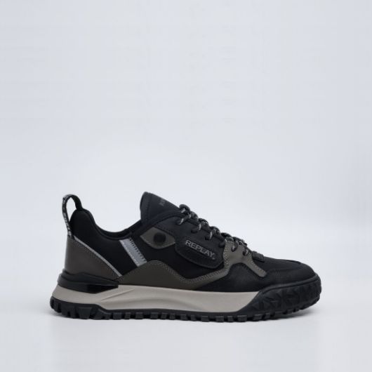 Show details for REPLAY MEN'S BLIX TEXTURE SNEAKERS IN BLACK 1 - FanPoint Picture of REPLAY MEN'S BLIX TEXTURE SNEAKERS IN BLACK 1