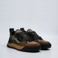 Picture of REPLAY MEN'S BLIX TEXTURE SNEAKERS IN TAUPE MIL GREEN 2