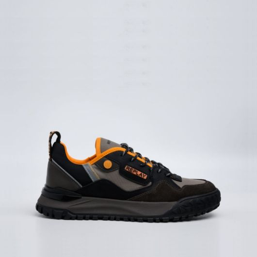 Show details for REPLAY MEN'S BLIX TEXTURE SNEAKERS IN DK GREY ORANGE 1 - FanPoint Picture of REPLAY MEN'S BLIX TEXTURE SNEAKERS IN DK GREY ORANGE 1