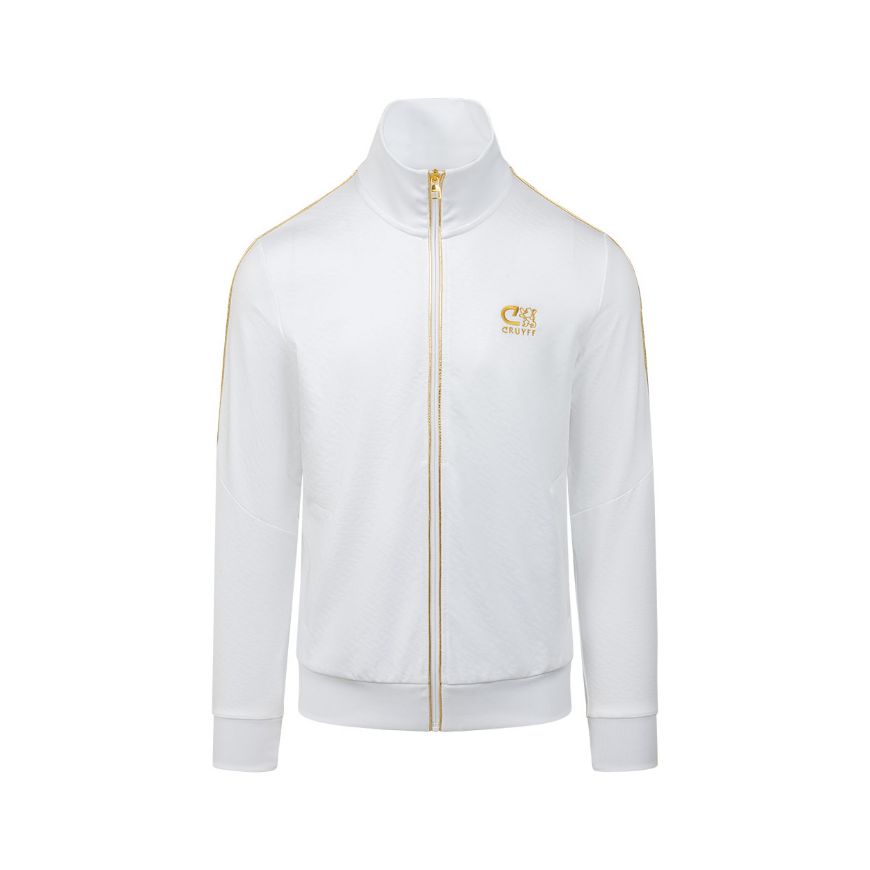 Picture of CRUYFF MEN'S CARLOS TRACKTOP IN WHITE/GOLD
