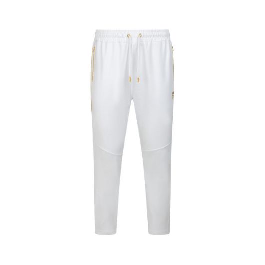 Show details for CRUYFF MEN'S CARLOS TRACKPANTS IN WHITE/GOLD 1 - FanPoint Picture of CRUYFF MEN'S CARLOS TRACKPANTS IN WHITE/GOLD 1