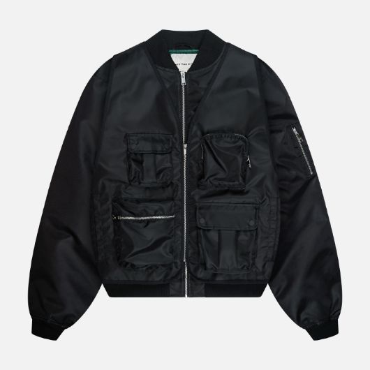 Show details for OTP MEN'S DOUBLE LAYERD BOMBER JACKET IN BLACK 1 - FanPoint Picture of OTP MEN'S DOUBLE LAYERD BOMBER JACKET IN BLACK 1