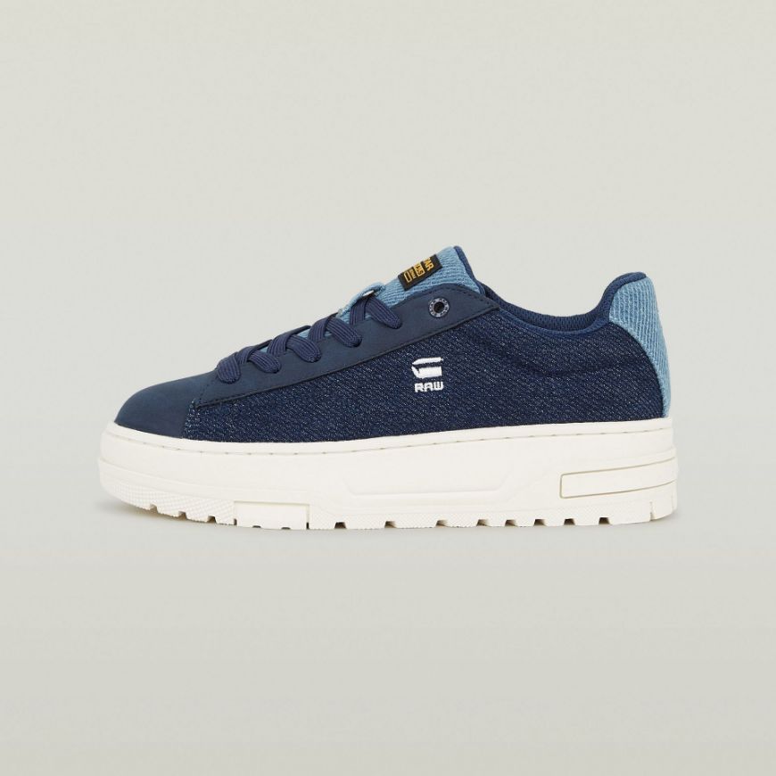 Picture of G-STAR WOMEN'S LHANA II DENIM II SNEAKERS IN DARK BLUE