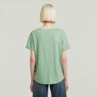 Picture of G-STAR WOMEN'S ROLLED UP SLEEVE BOYFRIEND T-SHIRT IN GREEN 2