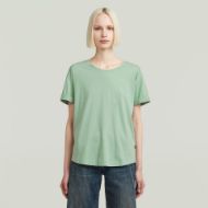 Picture of G-STAR WOMEN'S ROLLED UP SLEEVE BOYFRIEND T-SHIRT IN GREEN 1