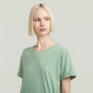 Picture of G-STAR WOMEN'S ROLLED UP SLEEVE BOYFRIEND T-SHIRT IN GREEN 3