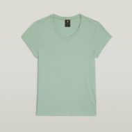 Picture of G-STAR WOMEN'S EYBEN SLIM V-NECK TOP 2.0 IN GREEN 6