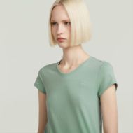 Picture of G-STAR WOMEN'S EYBEN SLIM V-NECK TOP 2.0 IN GREEN 3