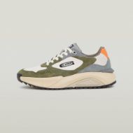 Picture of G-STAR MEN'S DUKO CONTRAST SNEAKERS IN WHITE/LT OLIVE 1
