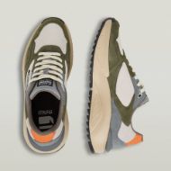 Picture of G-STAR MEN'S DUKO CONTRAST SNEAKERS IN WHITE/LT OLIVE 2