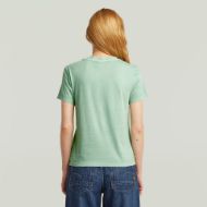 Picture of G-STAR WOMEN'S OVERDYED FRONT SEAM T-SHIRT IN GREEN 2