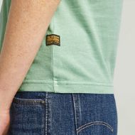 Picture of G-STAR WOMEN'S OVERDYED FRONT SEAM T-SHIRT IN GREEN 4