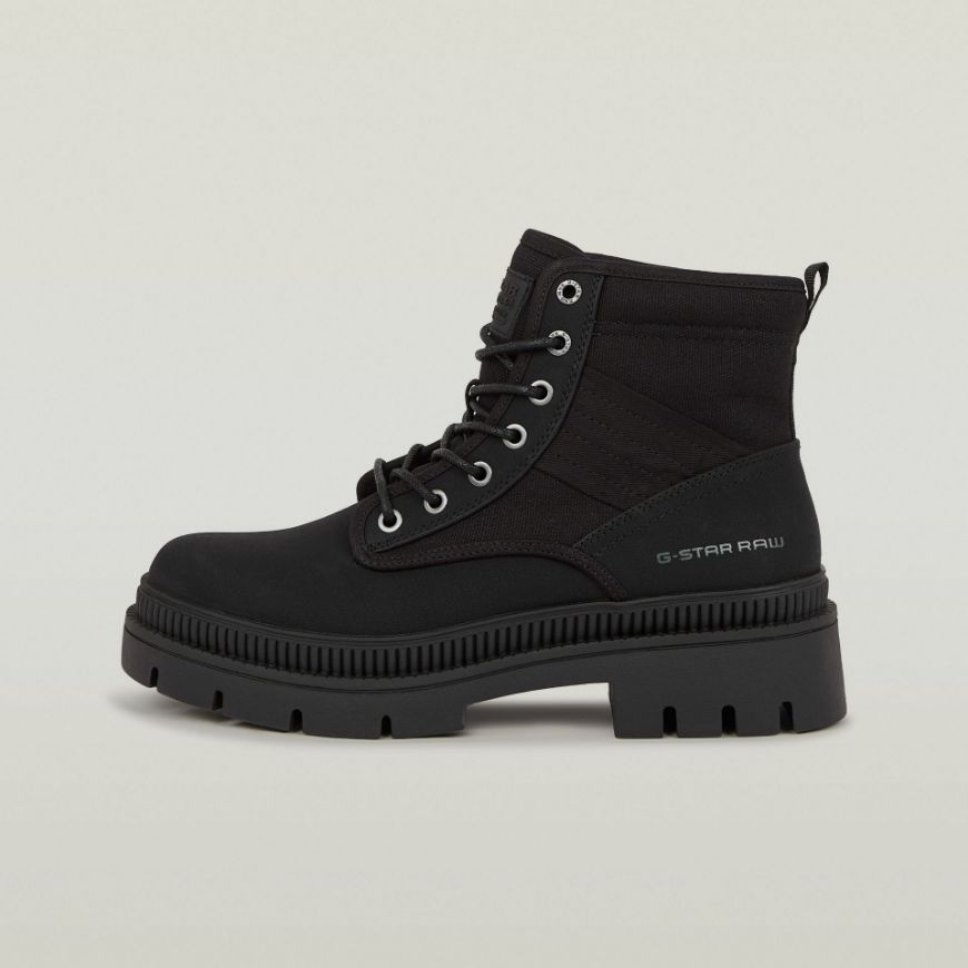 Picture of G-STAR WOMEN'S HUNTINGTON MID BASIC BOOTS IN BLACK