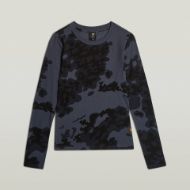 Picture of G-STAR WOMEN'S AOP SLIM TOP IN INDIA INK FOREST CAMO 6