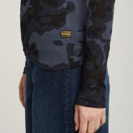 Picture of G-STAR WOMEN'S AOP SLIM TOP IN INDIA INK FOREST CAMO 4