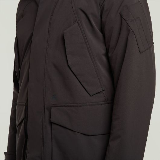 Show details for G-STAR MEN'S MULTIPOCKET PADDED PARKA JACKET IN BLACK 3 - FanPoint Picture of G-STAR MEN'S MULTIPOCKET PADDED PARKA JACKET IN BLACK 3