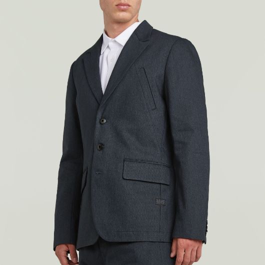 Показвай детайлите за G-STAR МЪЖКО A-LINE TAILORED САКО В ТЪМНОСИНЬО 3 - FanPoint Снимка на G-STAR МЪЖКО A-LINE TAILORED САКО В ТЪМНОСИНЬО 3