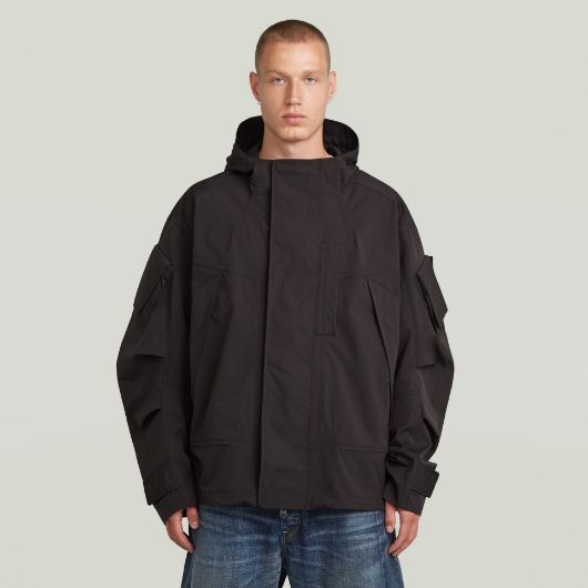 Show details for G-STAR MEN'S GA-1 SHELL PARKA JACKET IN BLACK 1 - FanPoint Picture of G-STAR MEN'S GA-1 SHELL PARKA JACKET IN BLACK 1