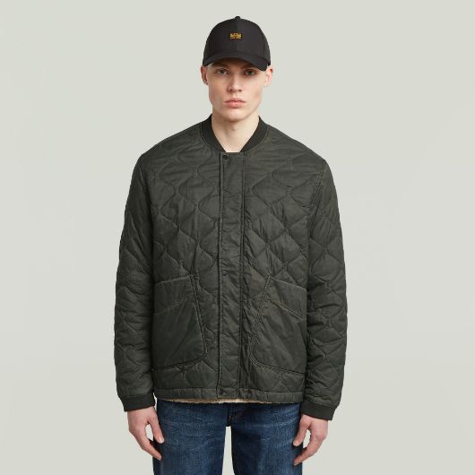 Show details for G-STAR MEN'S LIGHTWEIGHT QUILTED PADDED JACKET OVERDYED IN BROWN 1 - FanPoint Picture of G-STAR MEN'S LIGHTWEIGHT QUILTED PADDED JACKET OVERDYED IN BROWN 1