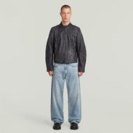 Снимка на G-STAR МЪЖКО ЯКЕ LEATHER BLOUSON JACKET В СИВО 5