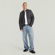 Снимка на G-STAR МЪЖКО ЯКЕ LEATHER BLOUSON JACKET В СИВО 4