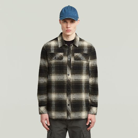Show details for G-STAR MEN'S GPO OVERSHIRT IN ASFALT ARTHUR CHECK 1 - FanPoint Picture of G-STAR MEN'S GPO OVERSHIRT IN ASFALT ARTHUR CHECK 1