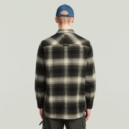 Show details for G-STAR MEN'S GPO OVERSHIRT IN ASFALT ARTHUR CHECK 2 - FanPoint Picture of G-STAR MEN'S GPO OVERSHIRT IN ASFALT ARTHUR CHECK 2