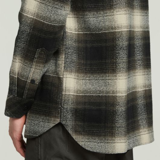 Show details for G-STAR MEN'S GPO OVERSHIRT IN ASFALT ARTHUR CHECK 3 - FanPoint Picture of G-STAR MEN'S GPO OVERSHIRT IN ASFALT ARTHUR CHECK 3