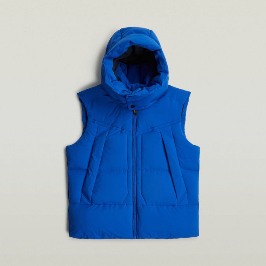 Снимка на G-STAR МЪЖКИ ЕЛЕК G- WHISTLER PADDED HOODED VEST 2.0 В СИНЬО