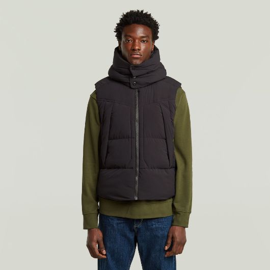 Показвай детайлите за G-STAR МЪЖКИ ЕЛЕК G- WHISTLER PADDED HOODED VEST 2.0 В ЧЕРНО 1 - FanPoint Снимка на G-STAR МЪЖКИ ЕЛЕК G- WHISTLER PADDED HOODED VEST 2.0 В ЧЕРНО 1