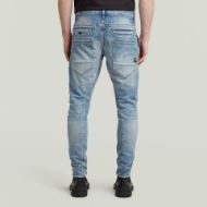 Picture of G-STAR MEN'S D-STAQ 3D SLIM JEANS IN VINTAGE ANTALYA BLUE DESTROYED 2
