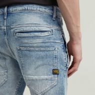 Picture of G-STAR MEN'S D-STAQ 3D SLIM JEANS IN VINTAGE ANTALYA BLUE DESTROYED 3