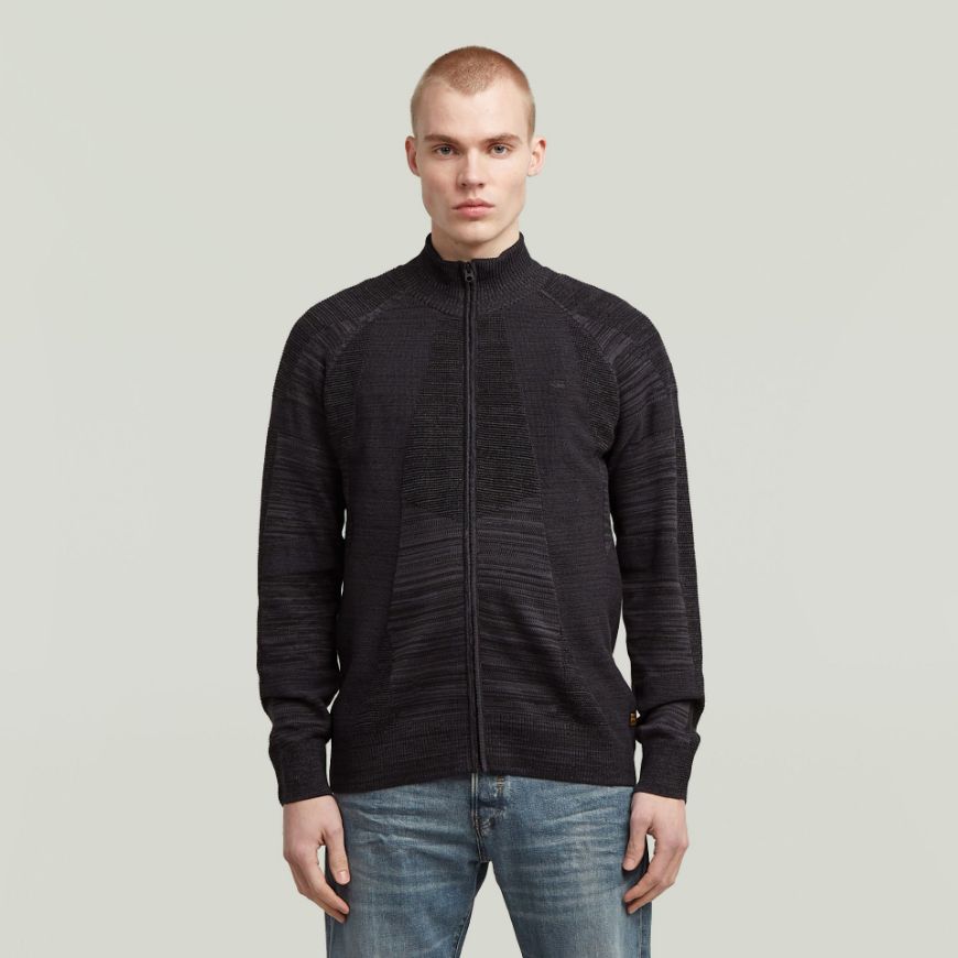 Снимка на G-STAR МЪЖКА ЖИЛЕТКА 3D BIKER FULL ZIP KNITTED SWEATER В ЧЕРНО