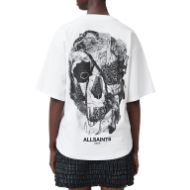 Picture of ALLSAINTS WOMEN'S HEAPS AMELIE T-SHIRT IN OPTIC WHITE 1