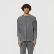 Picture of DIRTY LAUNDRY MEN'S OVERSIZED LONGSLEEVE WITH SEAM DETAILS IN VINTAGE GREY 1