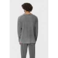 Picture of DIRTY LAUNDRY MEN'S OVERSIZED LONGSLEEVE WITH SEAM DETAILS IN VINTAGE GREY 3