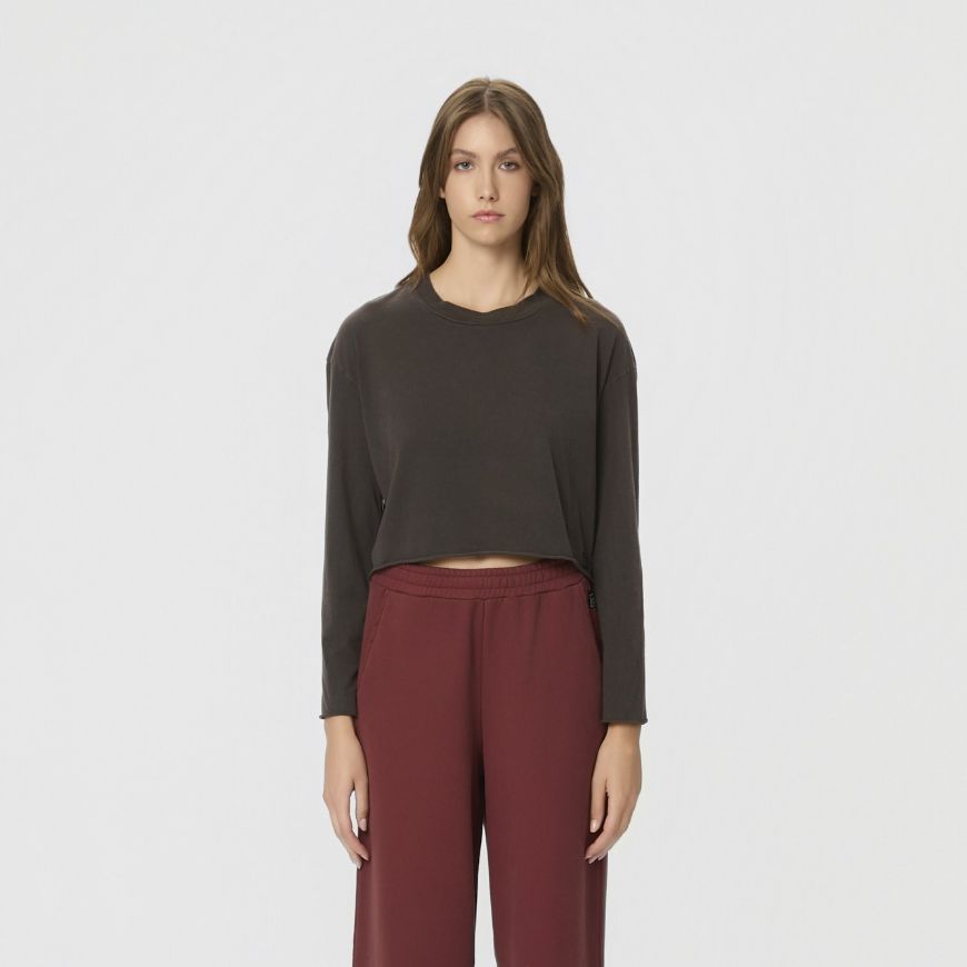 Picture of DIRTY LAUNDRY WOMEN'S BOXY LONGSLEEVE IN VINTAGE BLACK