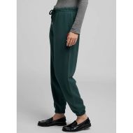 Picture of REPLAY WOMEN'S FLEECE JOGGERS WITH R EMBROIDERY IN BOTTLE GREEN 2
