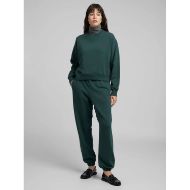 Picture of REPLAY WOMEN'S FLEECE JOGGERS WITH R EMBROIDERY IN BOTTLE GREEN 7