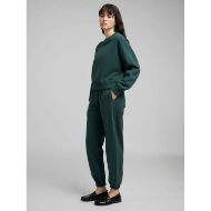 Picture of REPLAY WOMEN'S CROPPED SWEATSHIRT WITH EMBROIDERY IN BOTTLE GREEN 5