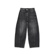 Picture of ALLSAINTS WOMEN'S CARTER BARREL JEANS IN WASHED BLACK 7