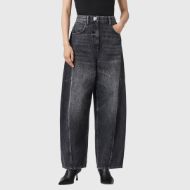 Picture of ALLSAINTS WOMEN'S CARTER BARREL JEANS IN WASHED BLACK 1