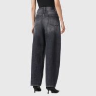 Picture of ALLSAINTS WOMEN'S CARTER BARREL JEANS IN WASHED BLACK 2