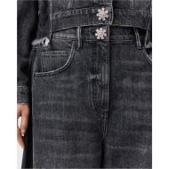 Picture of ALLSAINTS WOMEN'S CARTER BARREL JEANS IN WASHED BLACK 3